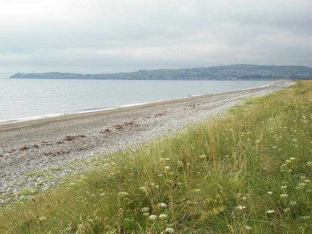 A Pebbly Beach North of Wicklow Town