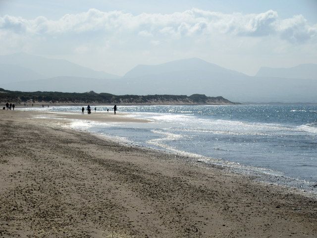 Beach scene north-west of Llanddwyn Island