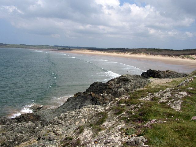 Malltraeth Bay from Llanddwyn island