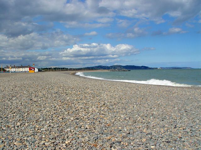 Shingle beach at Bray