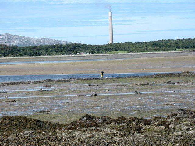 View across sandbanks in the direction of Beddmanarch Bay