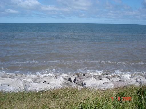 Sea from Rhyl 5 cycle path