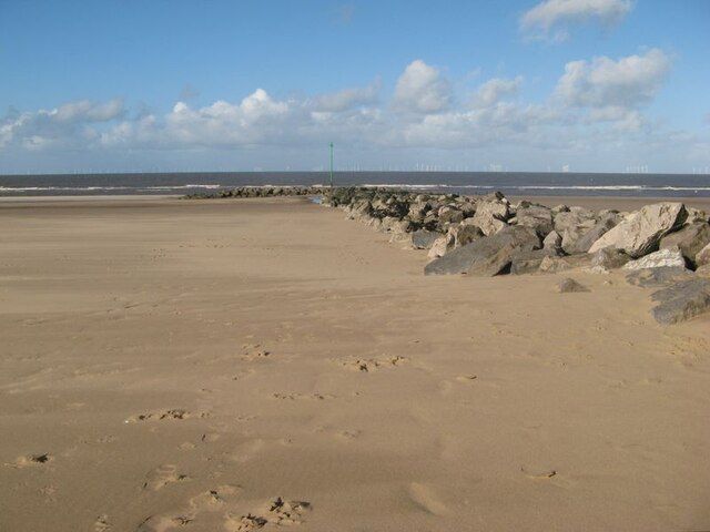 Shore with groyne