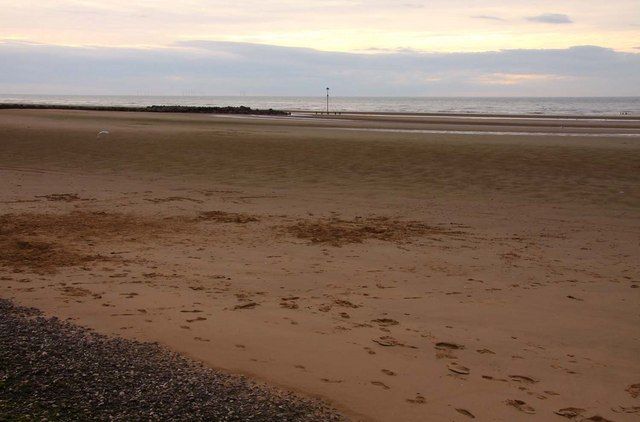 The beach at Prestatyn