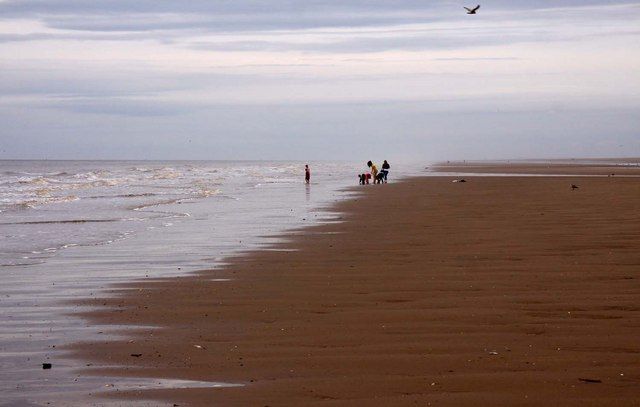 The beach at Prestatyn