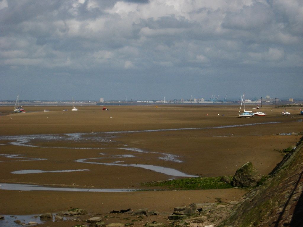 Six beached boats