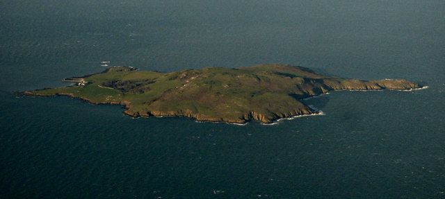 Lambay Island from the air