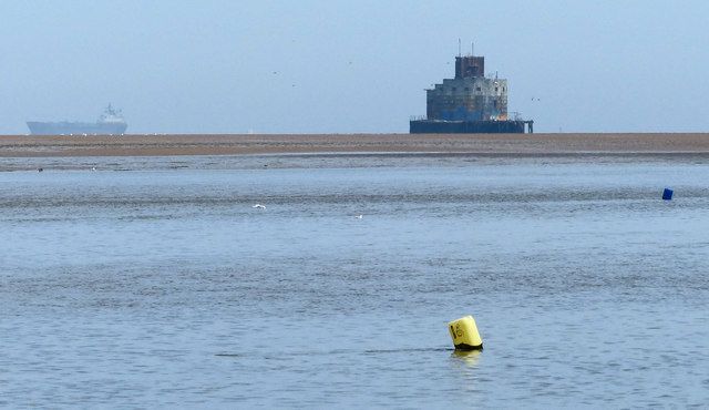 View across the mouth of the Humber estuary