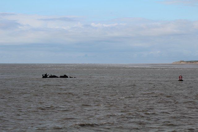 Container Ship in the Crosby Channel