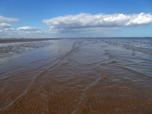 Low tide on Cleethorpes beach #6