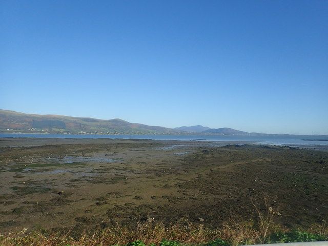 Extensive mud flats exposed at Low Water in the bay between Carlingford Harbour and Greenore Point