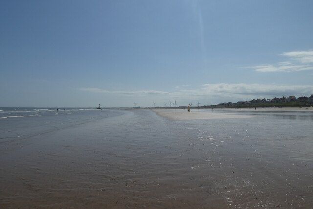 Sandbank on Bridlington South Beach