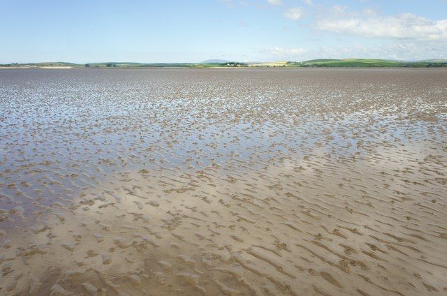 Sand flat in Morecambe bay