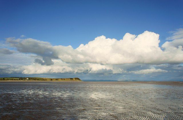 Sand flat in Morecambe Bay