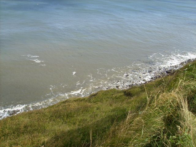 The shoreline at North Cliff by The Cleveland Way