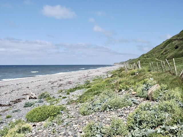 Stony beach between Townend and Walkhole Banks