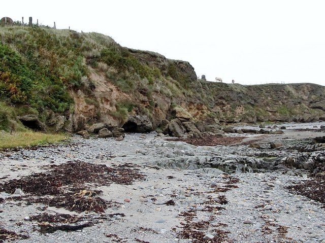 Cliffs above Killard Strand