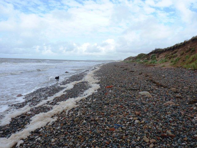 High tide on Drigg beach