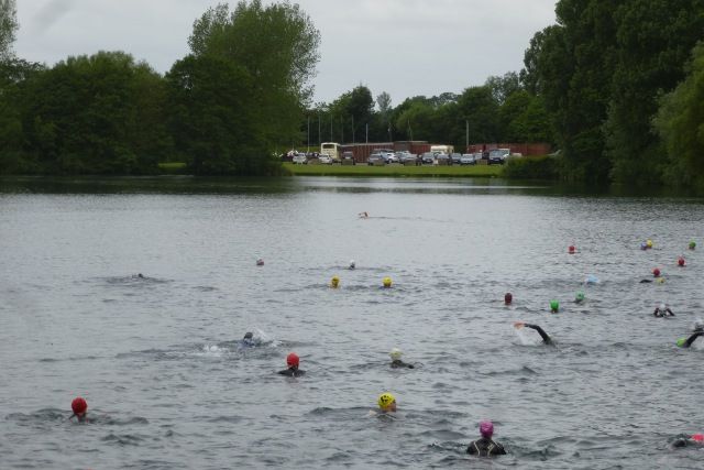 Swimmers emerge from Ellerton Lake
