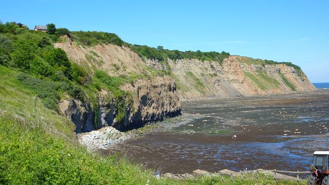 Cliffs overlooking Robin Hoods Bay
