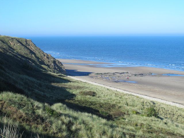 Cliffs and beach east of Crimdon Park (2)