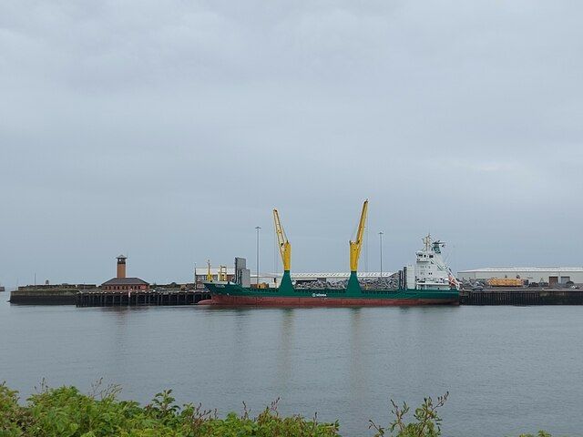 Offshore supply vessel "Provider" moored at Sunderland