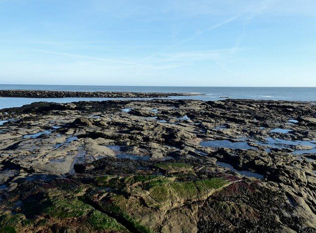 Tidal rocks at Newbiggin Point