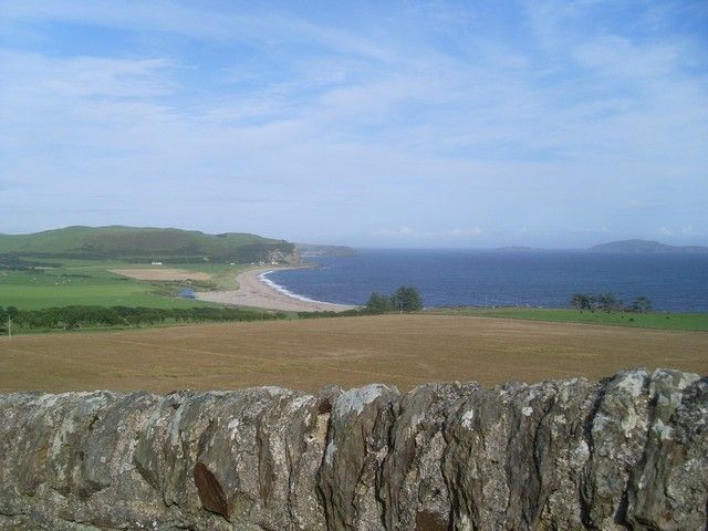 Carskey Bay from the road to Mull of Kintyre