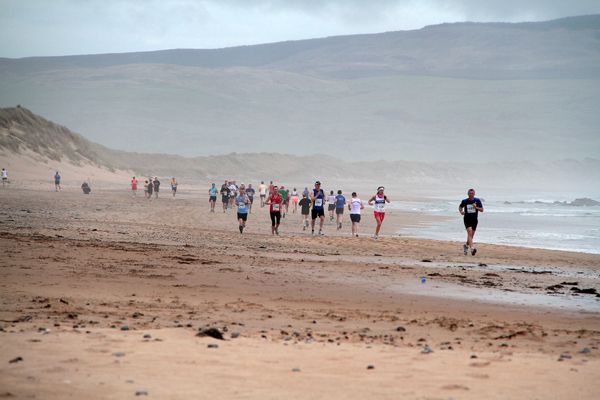 Beach Section of the MoKRun Half Marathon