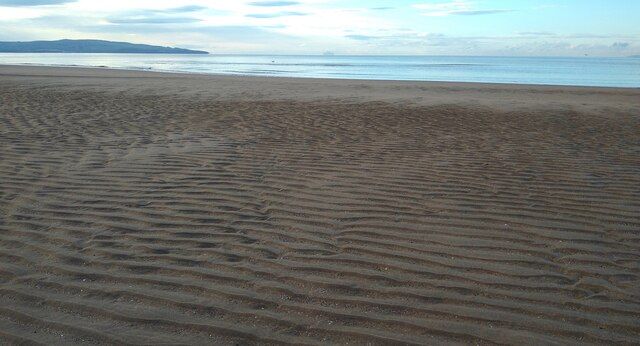 Low tide near the mouth of the Pow Burn