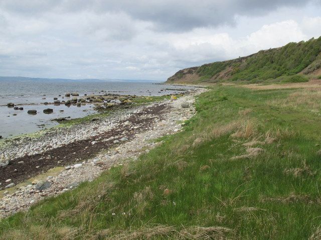 Rocky shore near The Doon