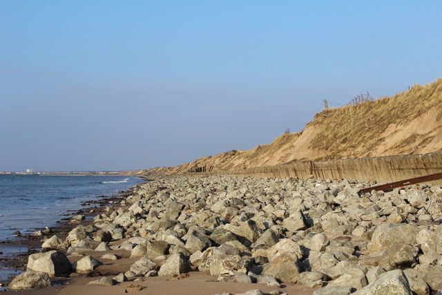 Ardeer Beach, Sea Defences & Dunes
