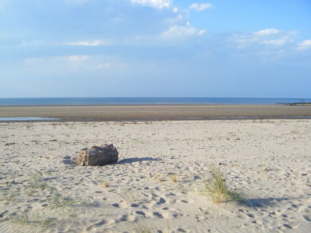 The beach,Holy Island