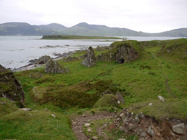 Raised beach at Ardfin