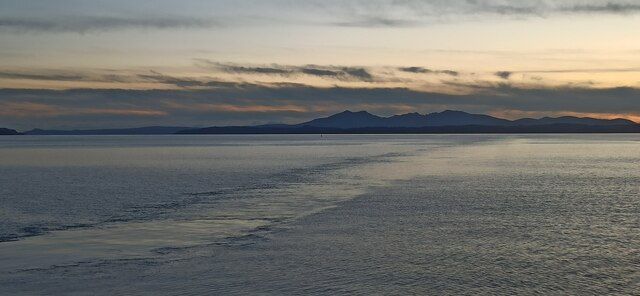 Bute and Arran from the Wemyss Bay ferry