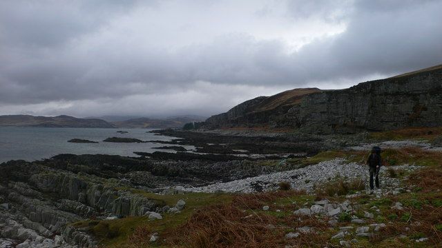 Looking north to Rubh' a' Chrois-aoinidh and northern Jura