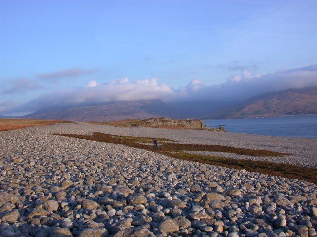 Raised beach, West Loch Tarbert.