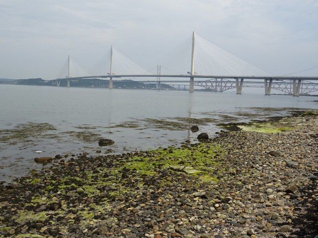 Survey point on East Shore, Queensferry
