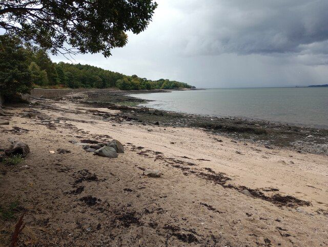 Low water near East Shore Wood