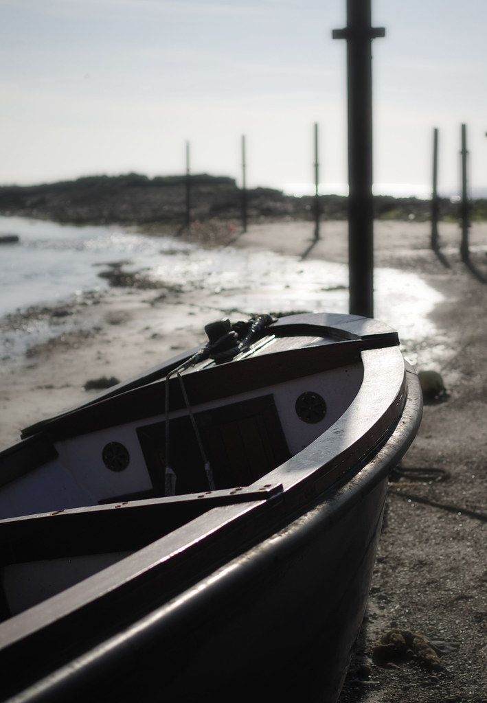 Boat Moored on the Beach