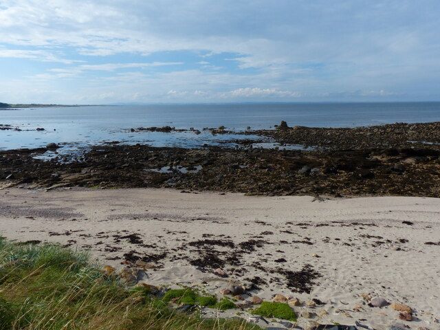 Beach at Fluke Dub along the Fife coast