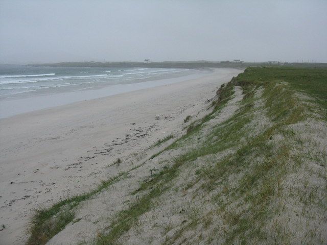 Tràigh Bhàgh, looking west to Crossapol