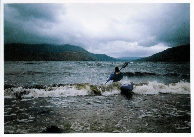 Escaping from the beach at Loch Etive