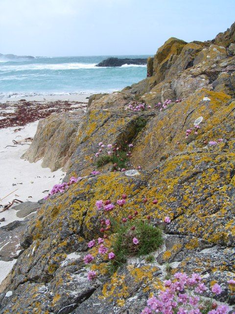 Rocks at the end of the beach