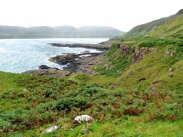 Coastline below Creag a'Chaisteil