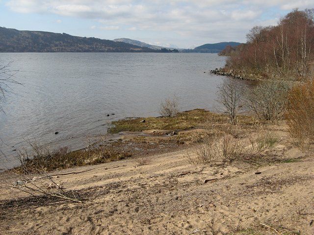 Beach, north side of Loch Rannoch