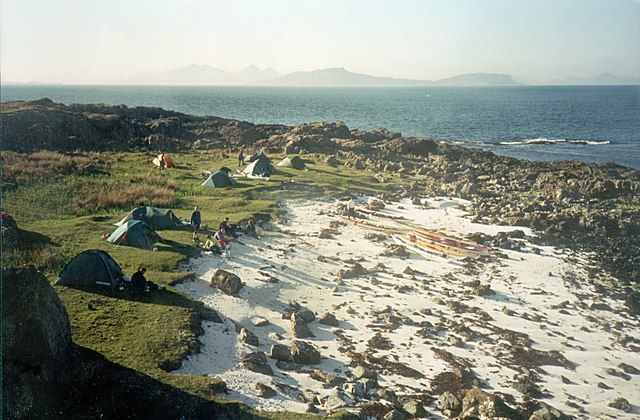 Sea kayak camp at Port Kilchoan