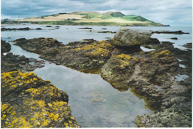 Ruin by the shore