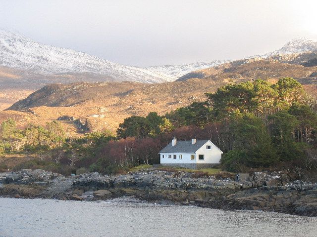 A remote house on the shore of Loch Ailort