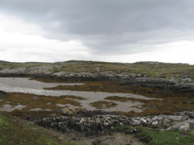 Half-empty inlet near Barra Sound ferry terminal